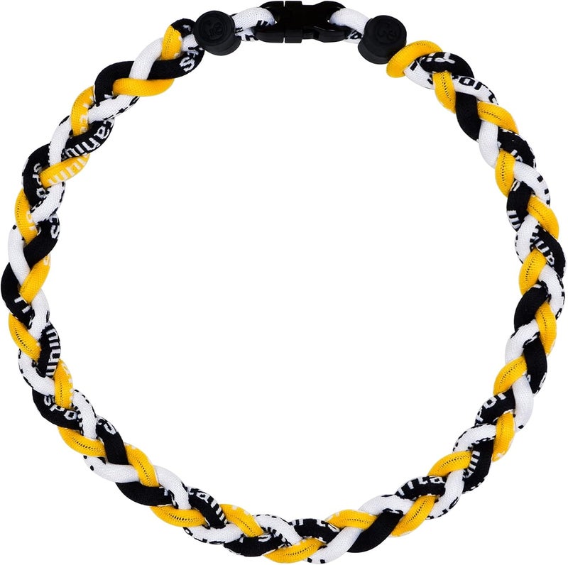 SUPBOMM Baseball Rope Necklaces, League Team Colors Braided Necklace, Baseball Team Gifts - Image 1